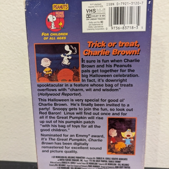 Peanuts Classic: It's The Great Pumpkin, Charlie Brown VHS - Picture 3 of 6